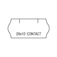 Etikety do kleští CONTACT 26x12mm 1500 etiket bílé