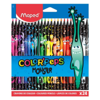 Trojhranné pastelky Maped Color'Peps Monster 24ks
