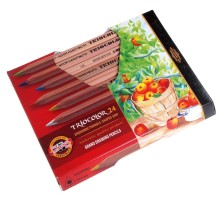 Trojhranné pastelky KOH-I-NOOR Natur Tricolor 24ks