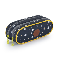 Pouzdro oválné komfort Oxy daisy black