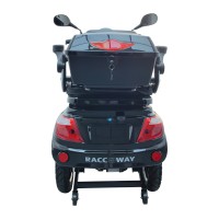 Elektrický tříkolový vozík RACCEWAY® VIA-MS09, černý lesklý