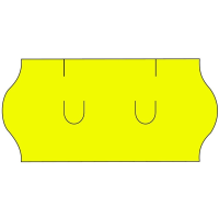 Etikety do kleští UNI 26x12mm 1500 etiket žluté