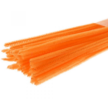 Plyšové drátky 40ks oranžové