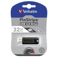 Verbatim USB flash disk 32GB 3.0 PinStripe Store N Go černý