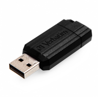 Verbatim USB flash disk 64GB 2.0 PinStripe Store N Go černý