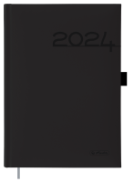 Diář 2024 denní A5 Herlitz černý