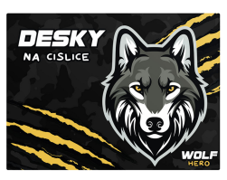 Desky na číslice vlk