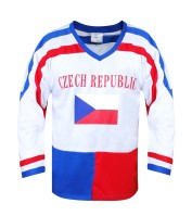 Hokejový dres ČR 7, bílý, vel. L