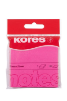 Samolepicí bloček Kores 75x75mm 100ls růžový