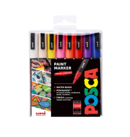 Sada popisovačů POSCA PC-3M Uni 16ks