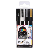 Sada popisovačů POSCA PC-3M Uni 4ks