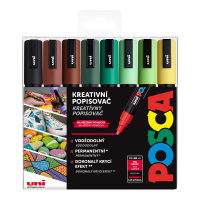 Sada popisovačů POSCA PC-5M Uni Earth