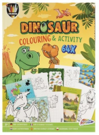 Omalovánky s aktivitami Dino A4