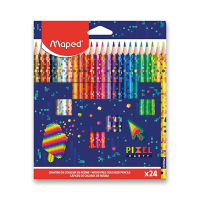 Trojhranné pastelky Maped Pixel Party 24ks
