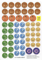3.ročník Matematika Karta papírových mincí