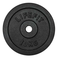Kotouč LIFEFIT® 10kg, kovový, pro 30mm tyč